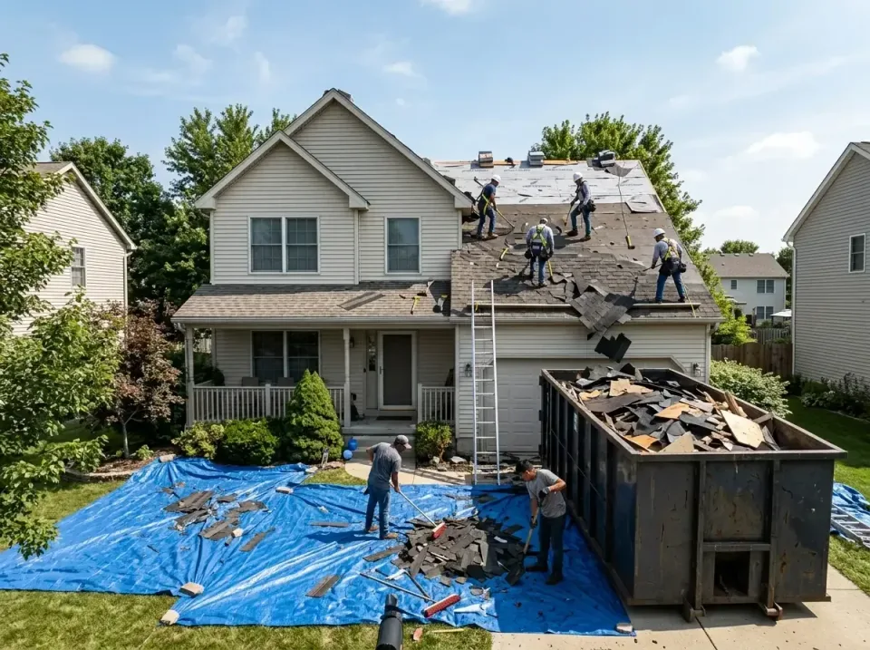roof-replacement-debris-remova-004 — frequently asked questions, Cheapest Dumpster Rentals in Waterloo, IN